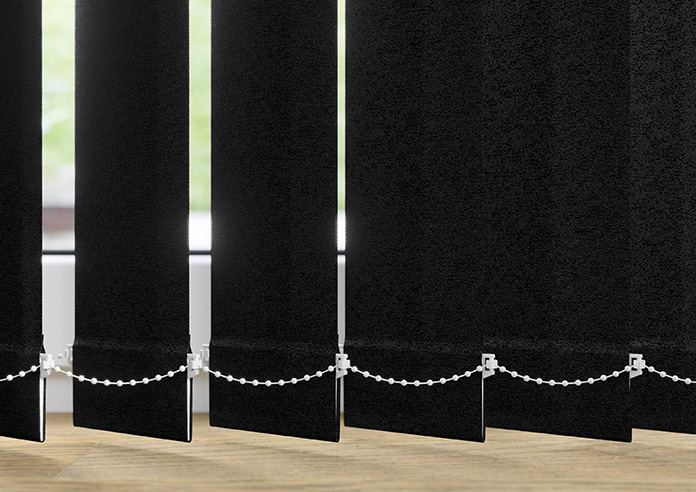 Shimmer (Blackout), Jet - Vertical Blind Slats - Image 3